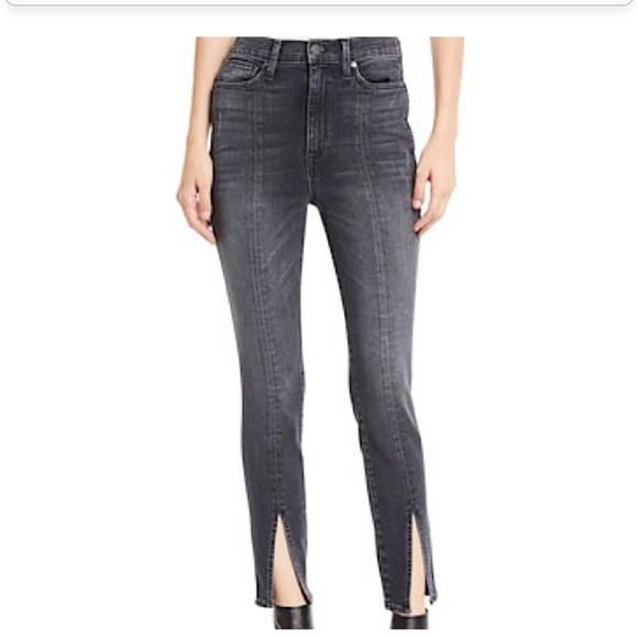 AO.LA NWT You Look Good high rise split hem jeans